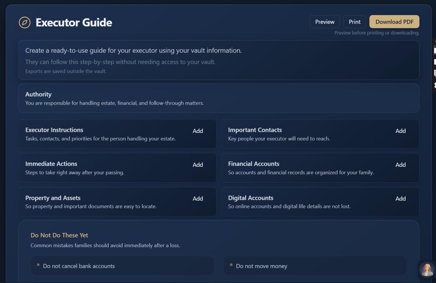 Executor Guide preview